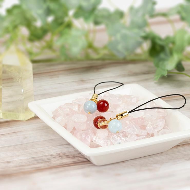 ハンドメイド ペアストラップ 天然石ペアストラップ「with bond」 : パスクル - 通販 - Yahoo