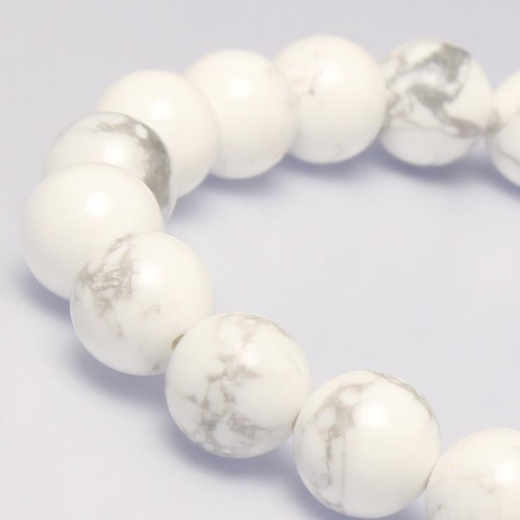 ハウライト（マグネサイト）8mm シンプルブレスレット |  | 02