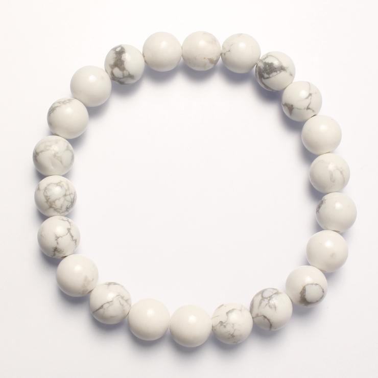 ハウライト（マグネサイト）8mm シンプルブレスレット |  | 03