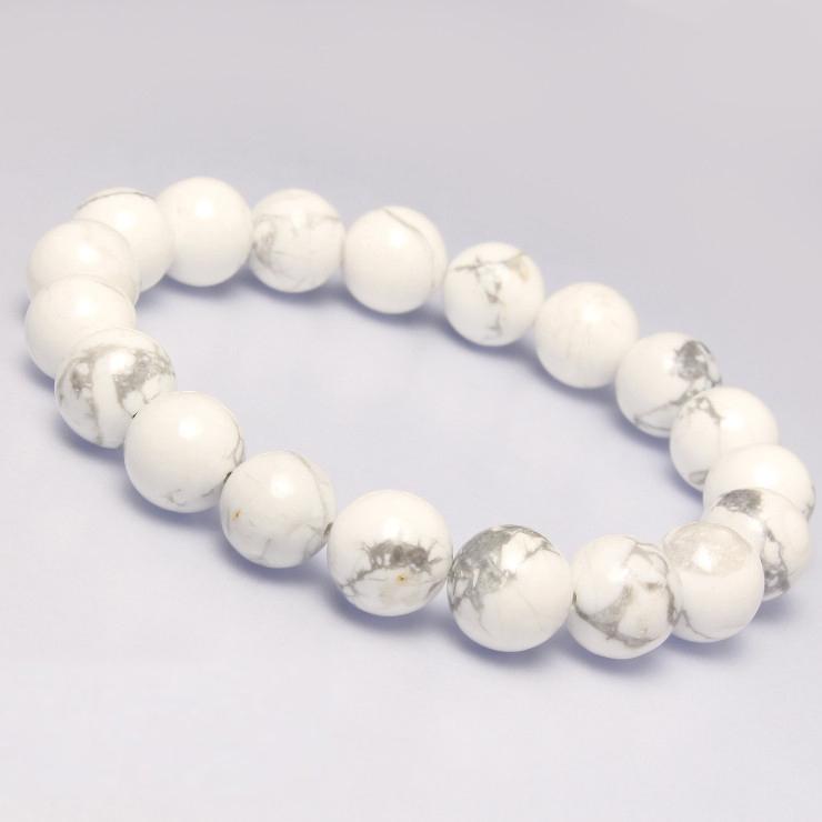 ハウライト（マグネサイト）10mm シンプルブレスレット | 