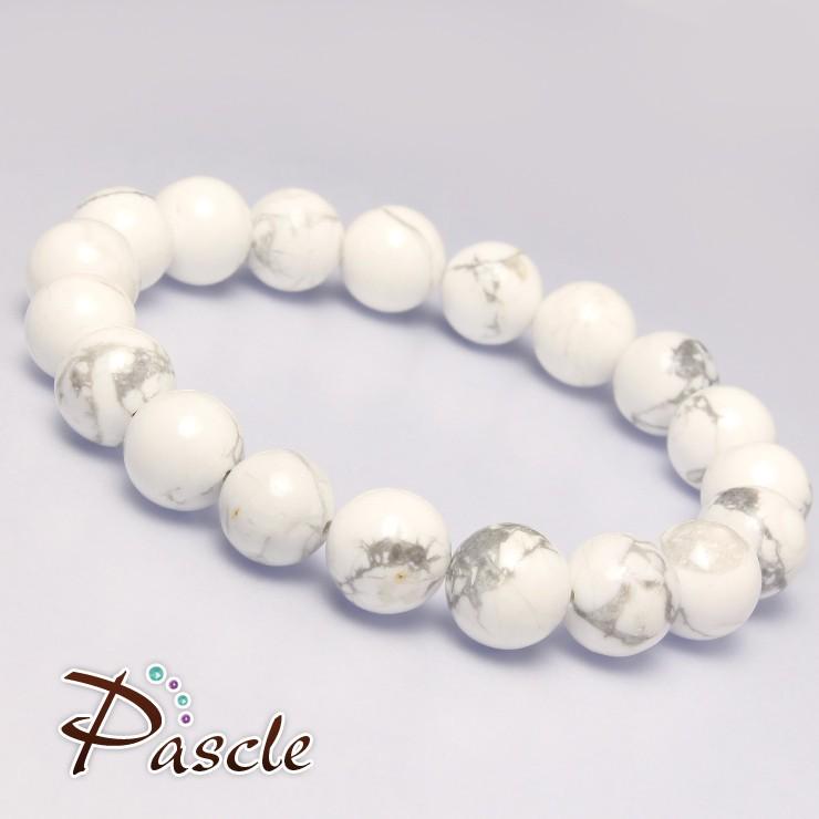 ハウライト（マグネサイト）10mm シンプルブレスレット |  | 01