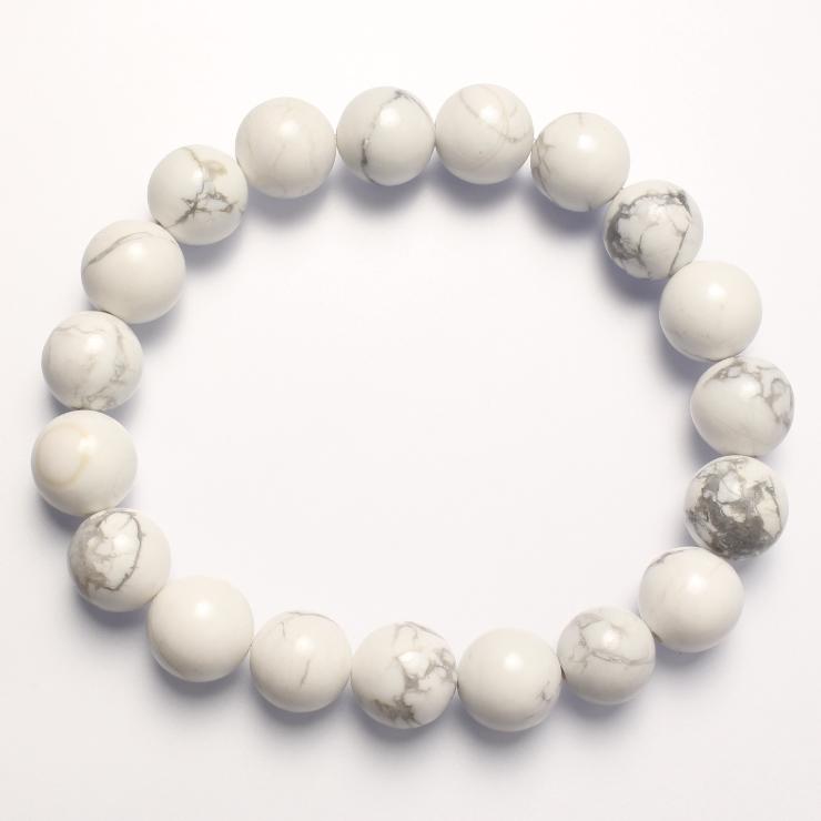 ハウライト（マグネサイト）10mm シンプルブレスレット |  | 03