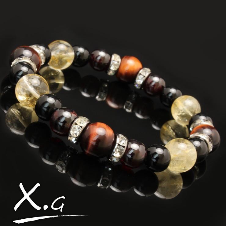 タイガーアイ ブルー × レッド タイガーアイ ブレスレット 天然石 ブレスレット