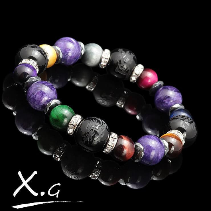 X.G】四神・チャロアイト メンズブレスレット : パスクル - 通販