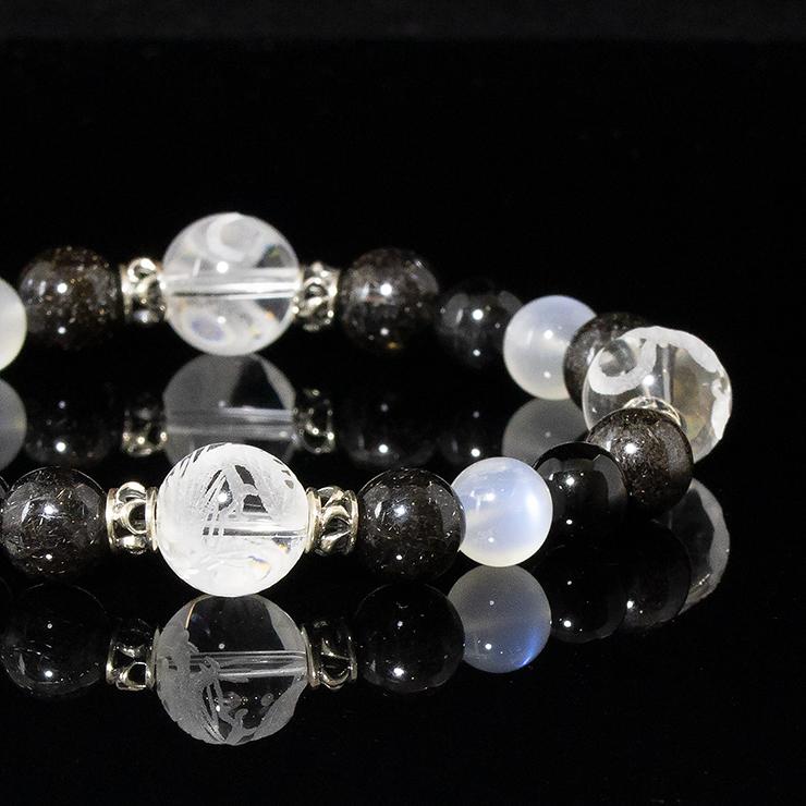 X.G 一点もの】四神クリスタル・ブラックルチルクォーツ デザイン