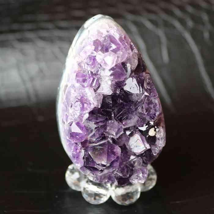 アメジスト ドーム 卵型 クラスター ウルグアイ産 原石 天然石 置物