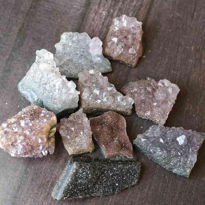 アメジスト 原石 ミニ クラスター 約50gセット 水晶 紫水晶 天然石