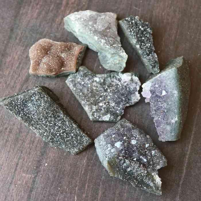 アメジスト 原石 ミニ クラスター 約50gセット 水晶 紫水晶 天然石