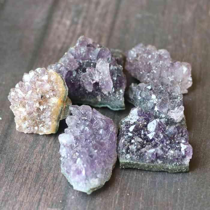 アメジスト 原石 ミニ クラスター 約50gセット 水晶 紫水晶 天然石