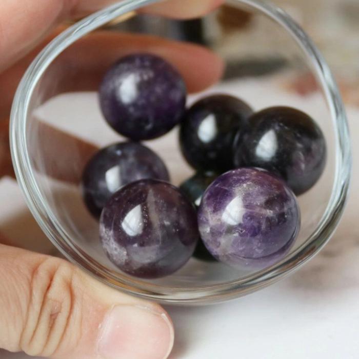 アメジスト スフィア 1個 19〜20mm 丸玉 パワーストーン 置物 天然石