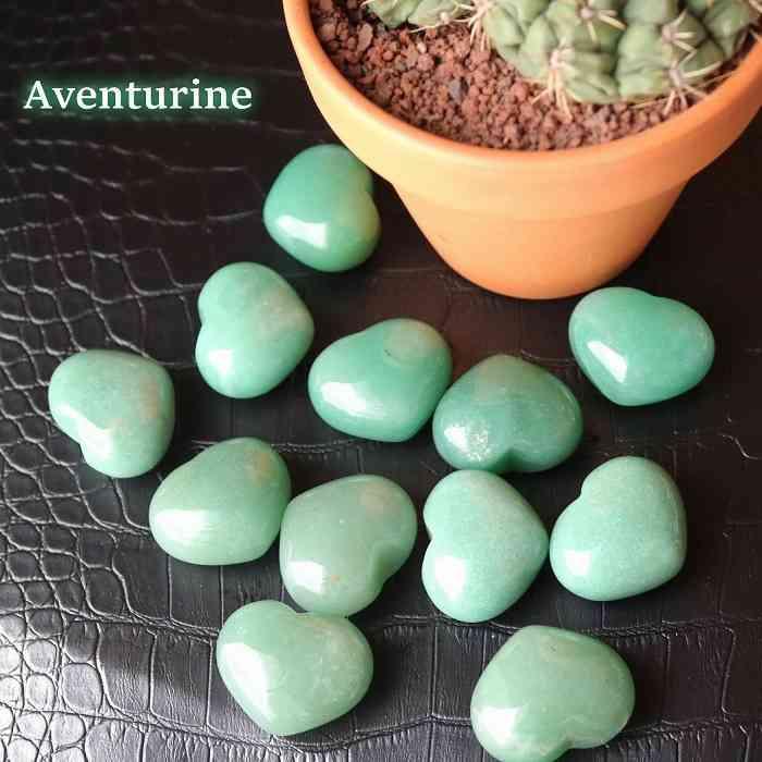 美♡グリーンアベンチュリンハート♡No.2477 アベンチュリン グリーンアベンチュリン ハート1つ 握り石 インテリア