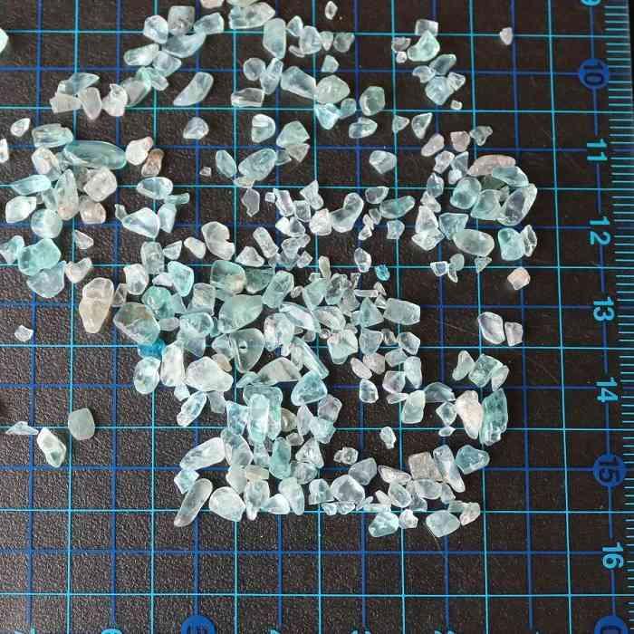 クリア スカイブルーアパタイト 50g さざれ石 浄化 インテリア 天然石