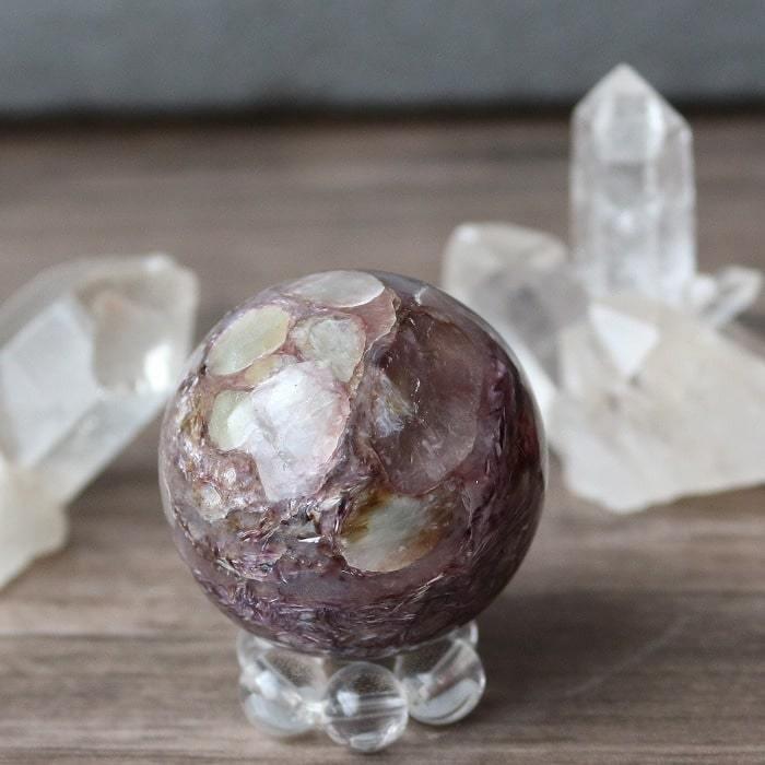 チャロアイト 丸玉 スフィア 天然石 ヒーリングストーン ストーン