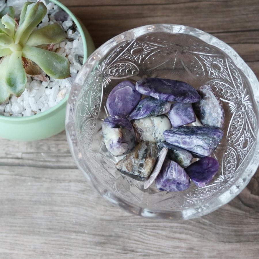 ヒーリングストーン チャロアイト