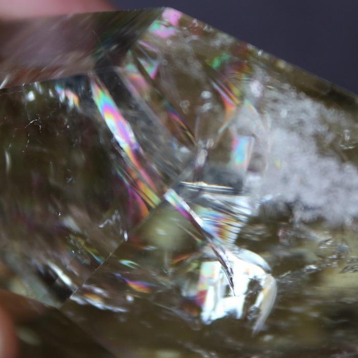 シトリン フリーフォーム 虹入り 天然石 パワーストーン 黄水晶 金運 仕事運 贈り物 インテリア 飾り 置物_6