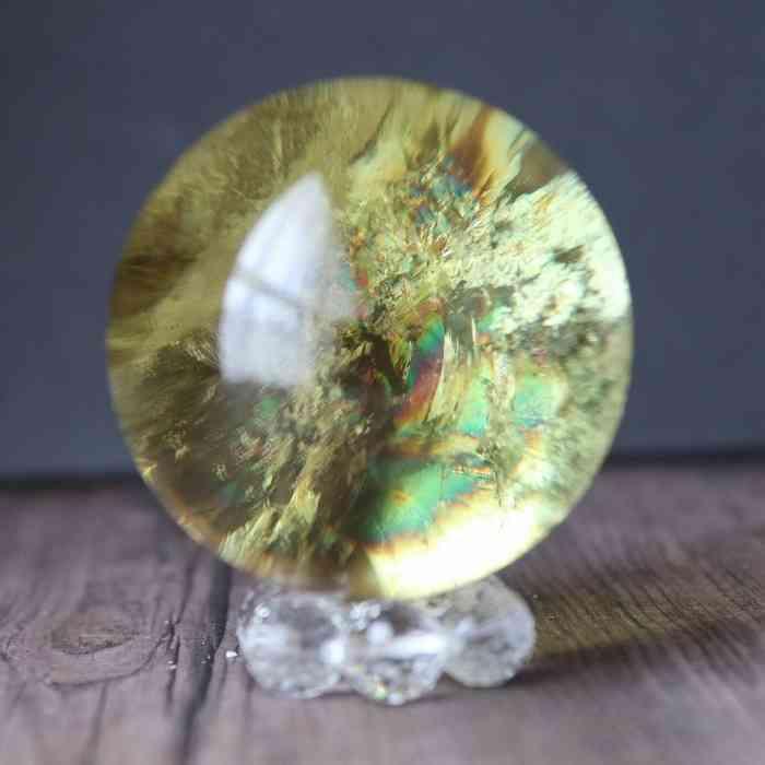 シトリン　丸玉　スフィア　黄水晶　天然石　パワーストーン　【超美品】 6 シトリン【黄水晶】丸玉○スフィア◇天然石◇パワーストーン
