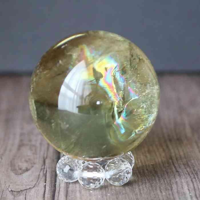 シトリン　丸玉　スフィア　黄水晶　天然石　パワーストーン　【超美品】 2 シトリン 丸玉 スフィア 39mm 天然石 パワーストーン 黄水晶 金運 仕事