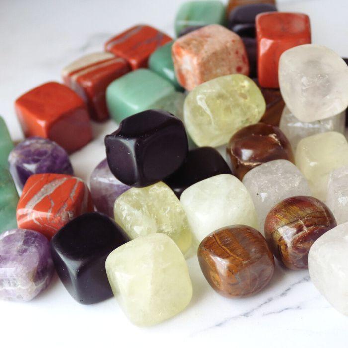 天然石 キューブ 1個 立方体 タイガーアイ アベンチュリン 水晶 アメジスト シトリン レッドジャスパー オブシディアン パワーストーン お守り サイコロ |  | 08