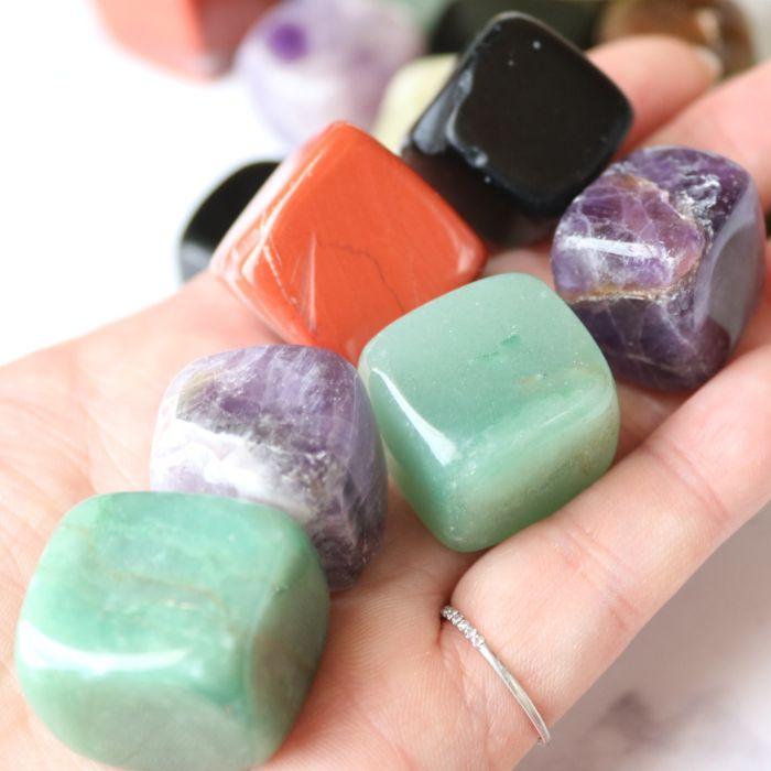 天然石 キューブ 1個 立方体 タイガーアイ アベンチュリン 水晶 アメジスト シトリン レッドジャスパー オブシディアン パワーストーン お守り サイコロ |  | 09