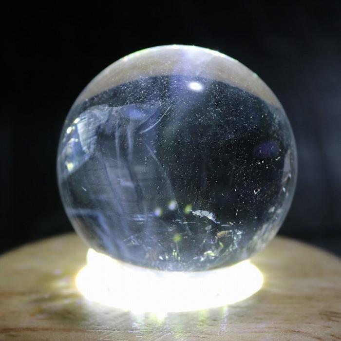 エンジェルラダー 現物撮影 40mm 丸玉 スフィア 1個 天使の梯子 パワーストーン 水晶 クォーツ ギフト 贈り物の画像
