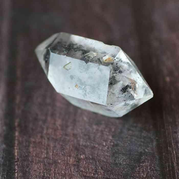 両頭水晶 両剣 水晶 ハーキマー ダイヤモンド プレゼント 浄化 虹水晶 