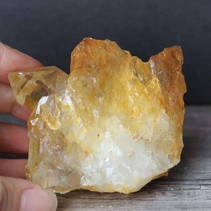 ヒマラヤ 水晶 クラスター マニカラン産 タンジェリンクォーツ 原石 約180g 天然石 パワーストーン ヒマラヤ産の画像