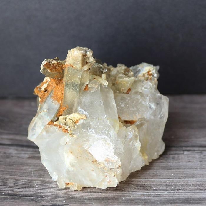 ヒマラヤ水晶 クラスター マニハール産 大型結晶 天然石 パワーストーン インド/マニハール産ヒマラヤ水晶クラスター（未加工原石、群晶