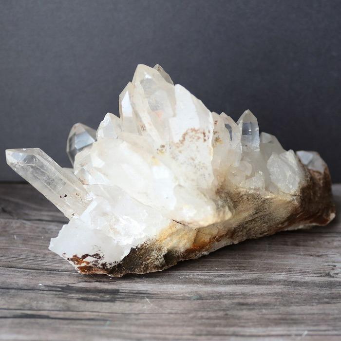 ヒマラヤ 水晶 クラスター マニハール garsa渓谷産 原石 約610g 天然石