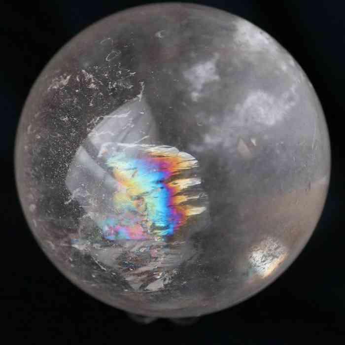 アイリスクォーツ＊虹入り水晶4.6cmスフィア＊パワーストーン天然石