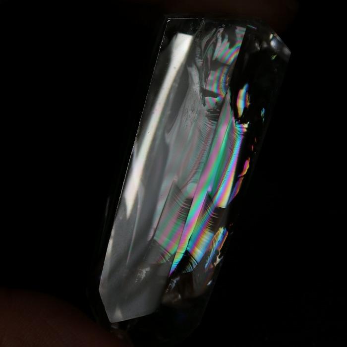 アイリスクォーツ 水晶 1個 フリーフォーム 虹水晶 Mサイス