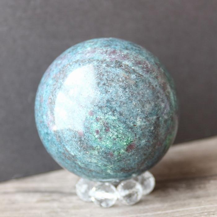 カイヤナイト サファイア コランダム 丸玉 スフィア 現物 58mm 浄化 インテリア 天然石 プレゼント パワーストーン 青 鉱物 標本 コレクション 送料無料