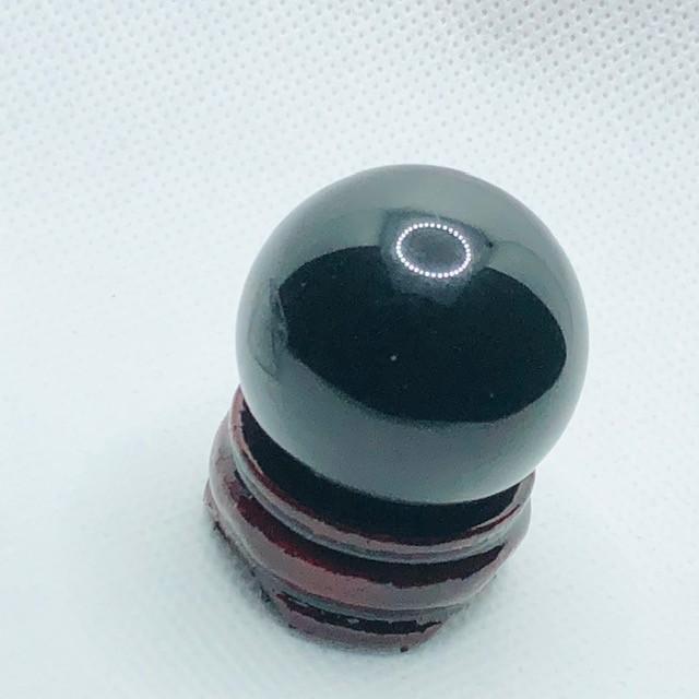 オブシディアン 丸玉 スフィア 30mm 天然石 パワーストーン : 天然石