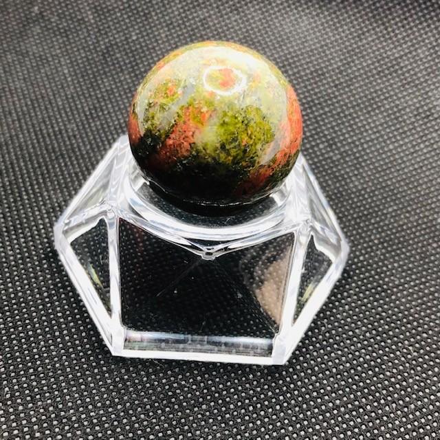 ユナカイト丸玉　パワーストーン置物 ユナカイト丸玉パワーストーン置物