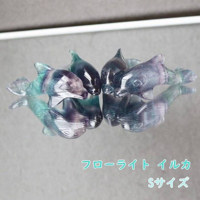 セール フローライト イルカ Sサイズ 天然石 高品質 プレゼント
