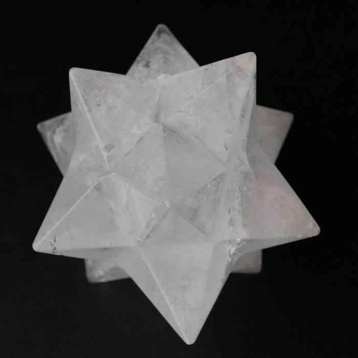 【ブラジル産水晶】マカバスター（メルカバ／アステロイド）特大約10cm 虹入り マカバスター メルカバスター 水晶 メルカバ 六芒星 パワーストーン