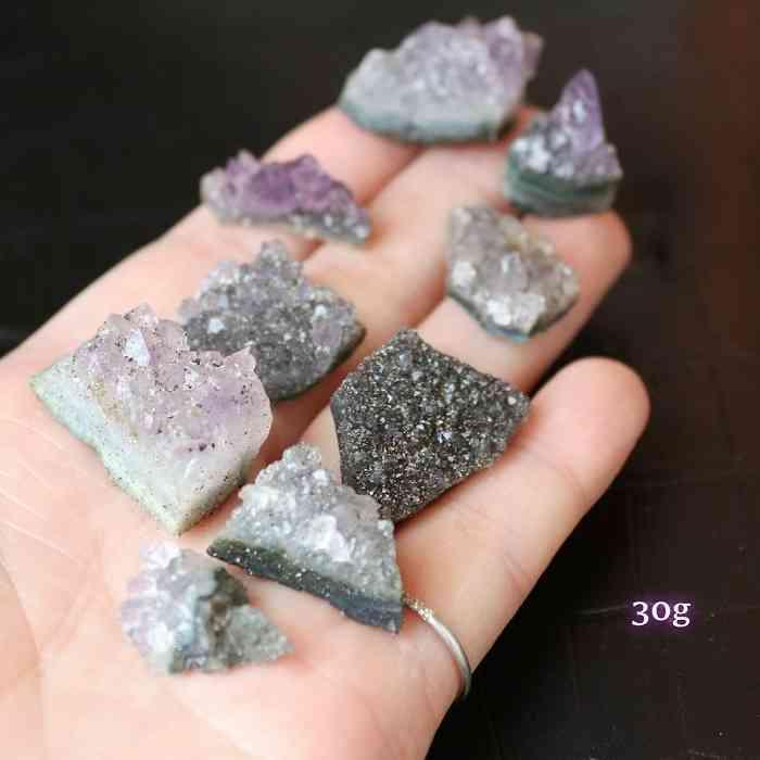 アメジスト 原石 ミニ クラスター 約30gセット 水晶 紫水晶 天然石