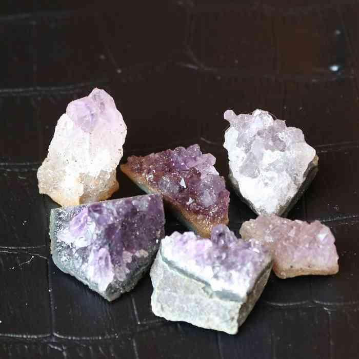 アメジスト 原石 ミニ クラスター 約30gセット 水晶 紫水晶 天然石