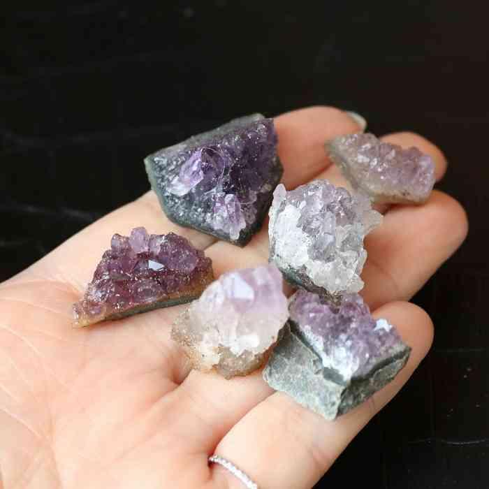 アメジスト 原石 ミニ クラスター 約30gセット 水晶 紫水晶 天然石