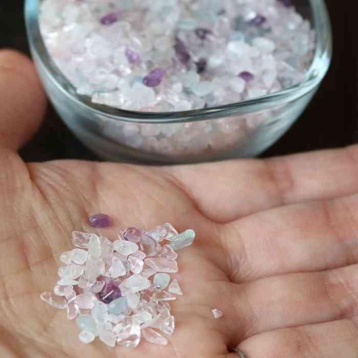 ミックス さざれ石 レインボードロップ 極小粒 100ｇ オルゴナイト 天然石 虎目石 パワーストーン 浄化 金運 仕事運 財運 プレゼント 贈り物 |  | 02