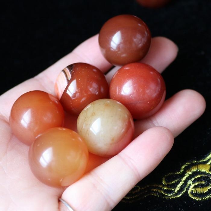 カーネリアン スフィア 20mm 天然石 パワーストーン 置物 コレクション