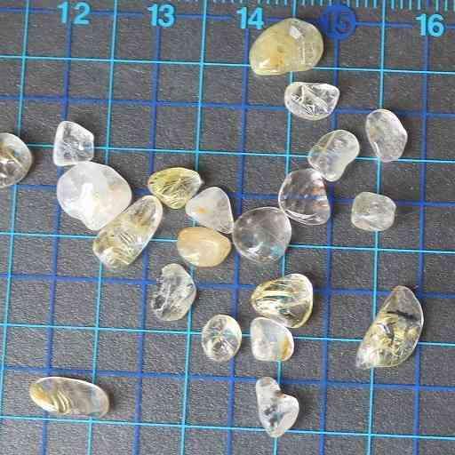 ルチルクォーツ さざれ石 極小粒 浄化 100グラム パワーストーン