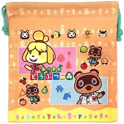 あつまれどうぶつの森 巾着ポーチ サイズS 定番キャラクターたち