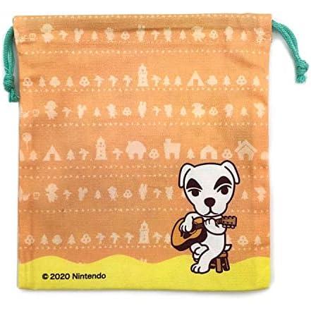 あつまれどうぶつの森 巾着ポーチ サイズS 定番キャラクターたち
