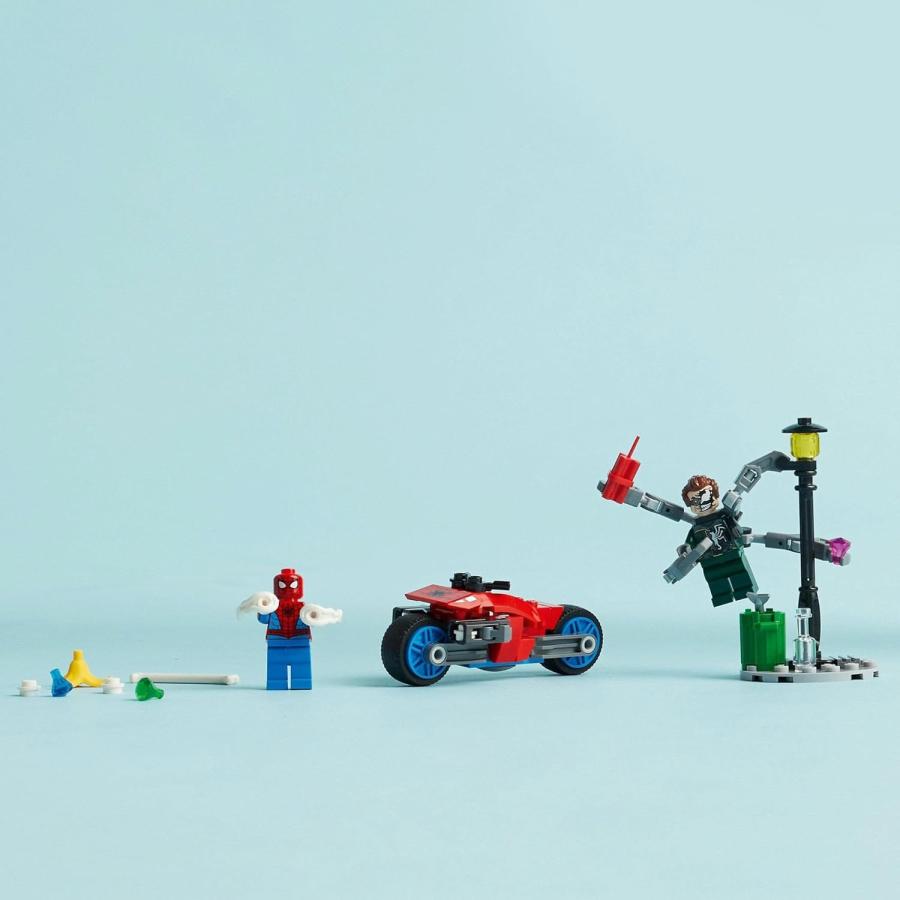 レゴ LEGO スーパー・ヒーローズ スパイダーマンとドクター・オクトパスのバイクチェイス マーベル 76275 知育玩具 新品 未開封 | MARVEL | 08