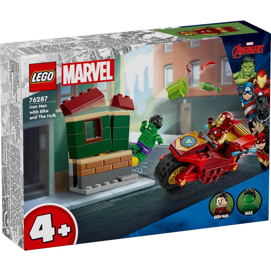 レゴ LEGO マーベルアベンジャーズ バイクに乗ったアイアンマンとハルク 76287 MARVEL AVENGERS 知育玩具 おもちゃ ブロック 新品 未開封 | MARVEL | 01