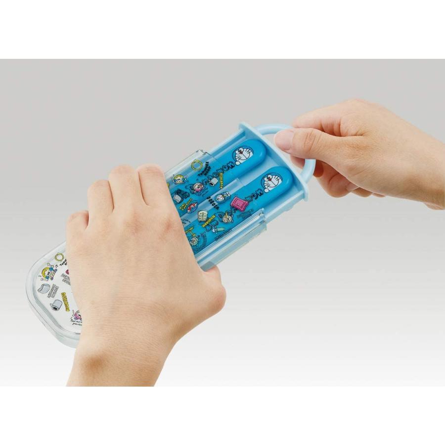 ドラえもん ぬいぐるみ スケーター 子供用 スプーン フォーク セット スライド式 13cm CC2 日本製 お弁当 i'm Doraemon 新品 未開封 | スケーター | 02