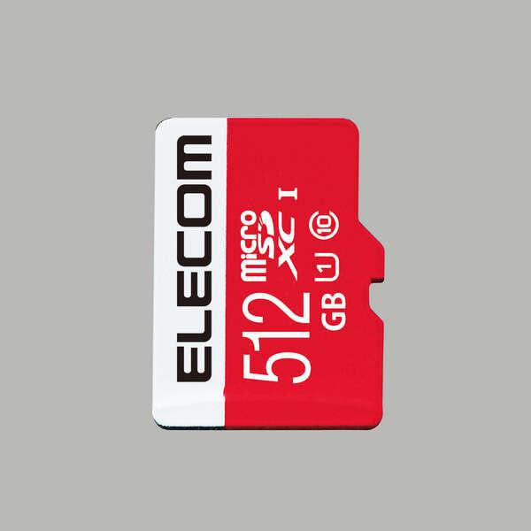 あすつく エレコム マイクロSD 512GB ニンテンドースイッチ対応 SD変換アダプター付