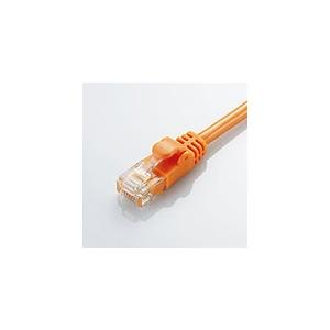 エレコム CAT6準拠 Gigabit やわらかLANケーブル オレンジ 1m LD-GPY/DR1｜pasoden｜02