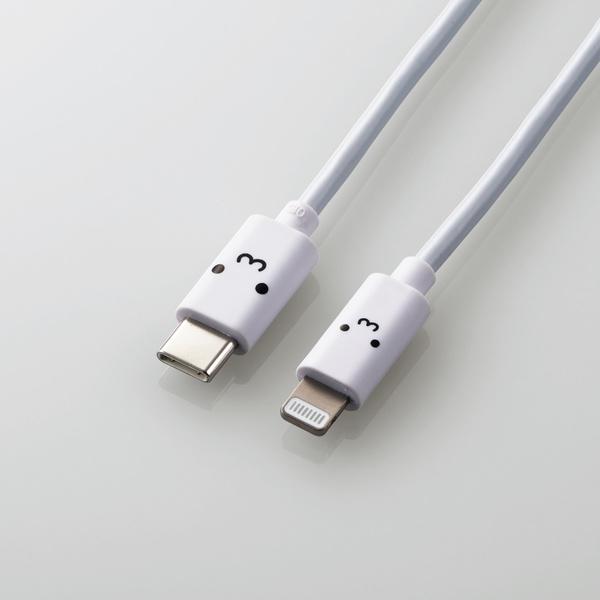 USB C-Lightningケーブル/スタンダード/1.0m/ホワイトフェイス｜pasoden