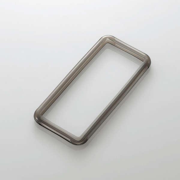 スマホ汎用ケース シリコンバンパー L Xlサイズ 透明シリコン クリアブラック Preprod Acm Mc